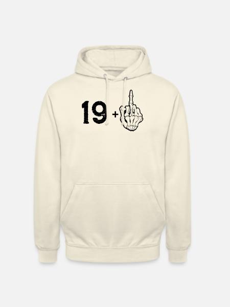 20 Jahre Mittelfinger Rockgitarre - Unisex Hoodie - Vanille-Milchshake