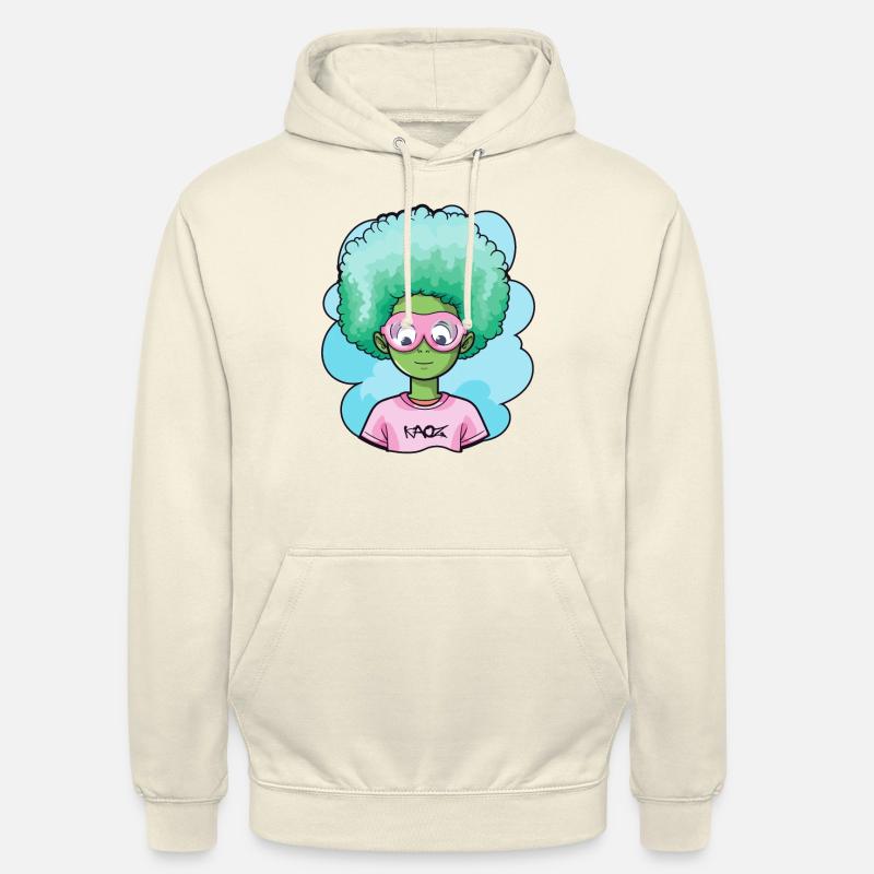 Blauer Afro Kind - Unisex Hoodie - Vanille-Milchshake