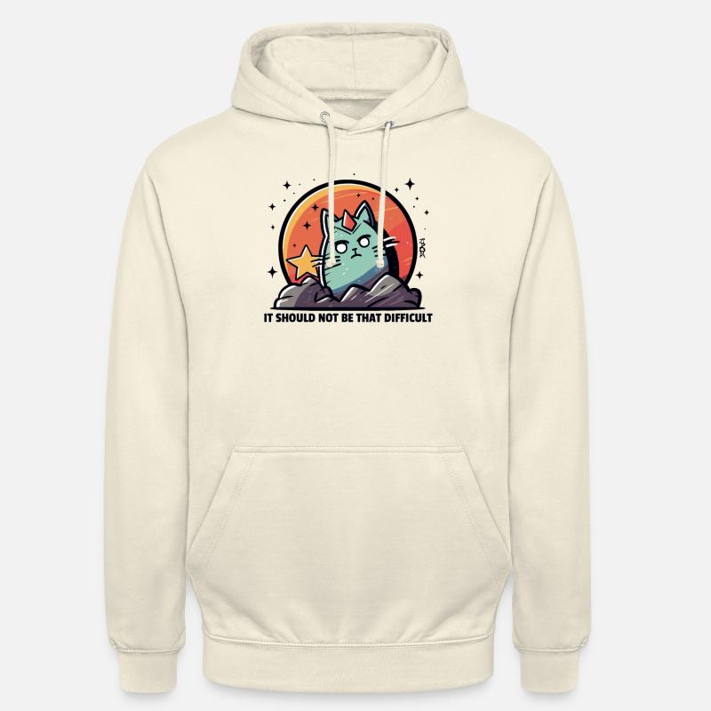 Ça ne devrait pas être si difficile : Chat envoûtant - Sweat-shirt à capuche unisexe - vanille