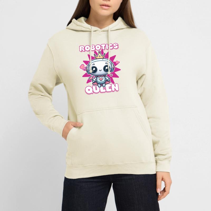 Robotics Queen Engineer Engineering Funny Robot Unisex Hoodie
