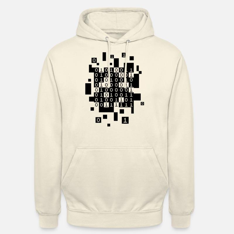 SARCASM? ASCII BINARY - Unisex Hoodie - vanilla
