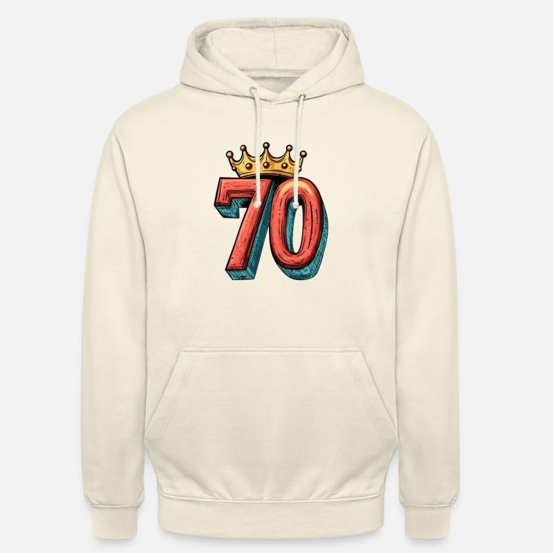 Couronne à 70 chiffres - Sweat-shirt à capuche unisexe - vanille