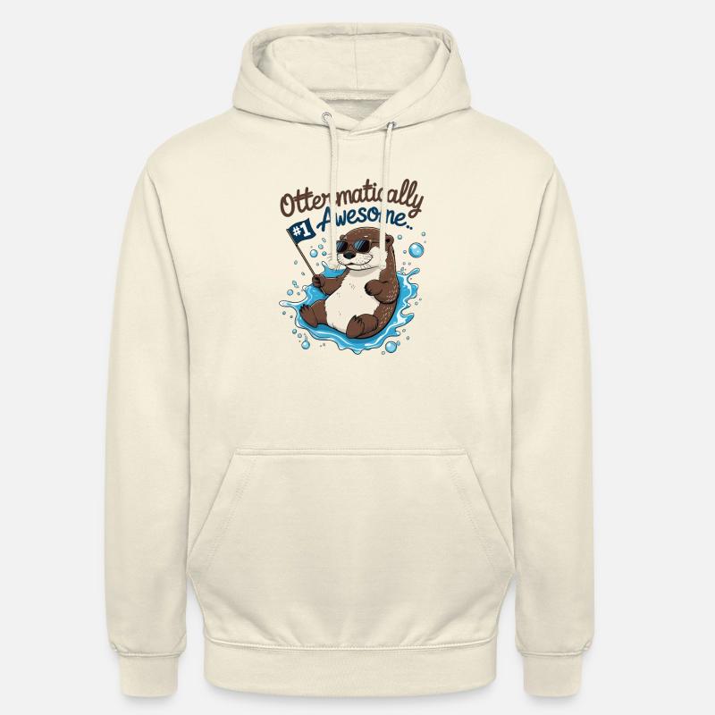 Otter-like cool – Funny Otter - Unisex Hoodie - vanilla