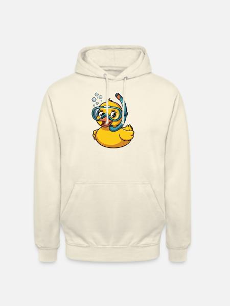 Gummiente Taucher - Unisex Hoodie - Vanille-Milchshake