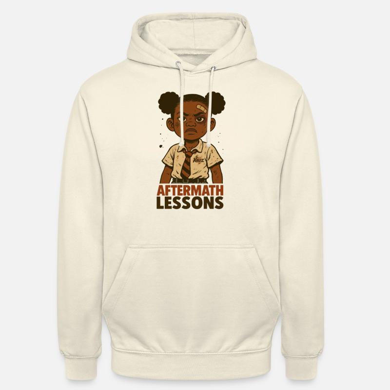 Starkes Schulmädchen mit Pflaster - Unisex Hoodie - Vanille-Milchshake