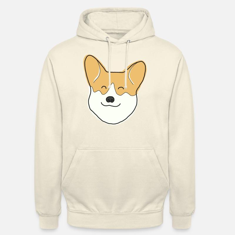 Fröhlicher Corgi - Unisex Hoodie - Vanille-Milchshake