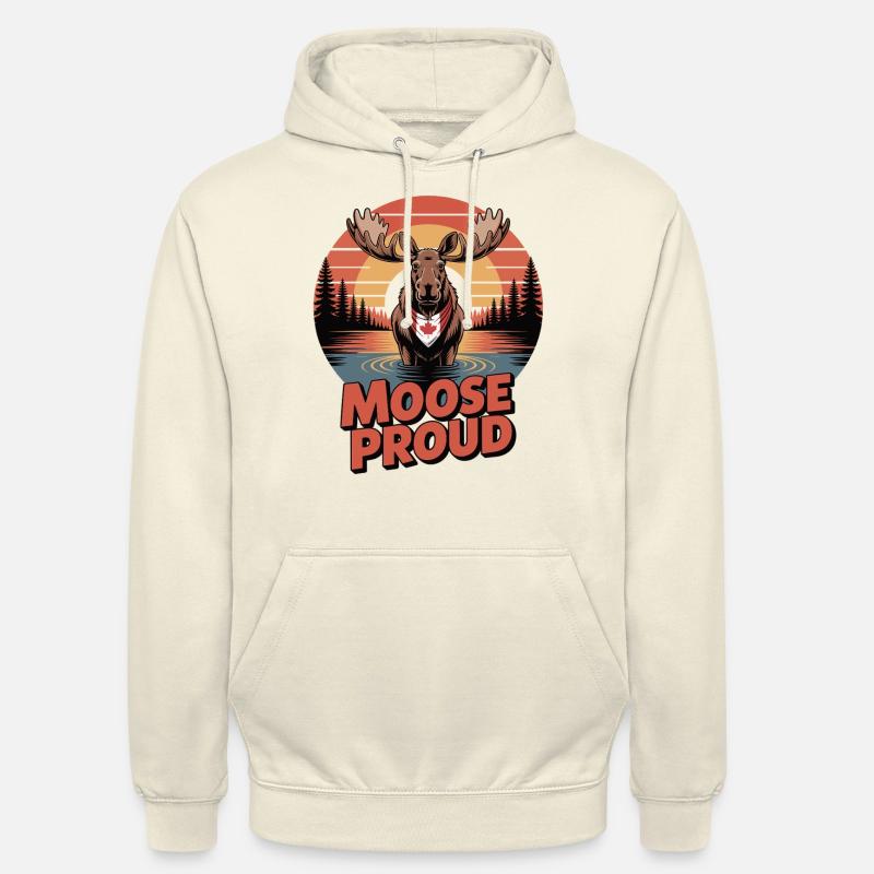 Proud as a Moose - Canada - Unisex Hoodie - vanilla