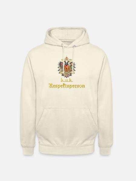 k.u.k. Respektsperson - Unisex Hoodie - Vanille-Milchshake