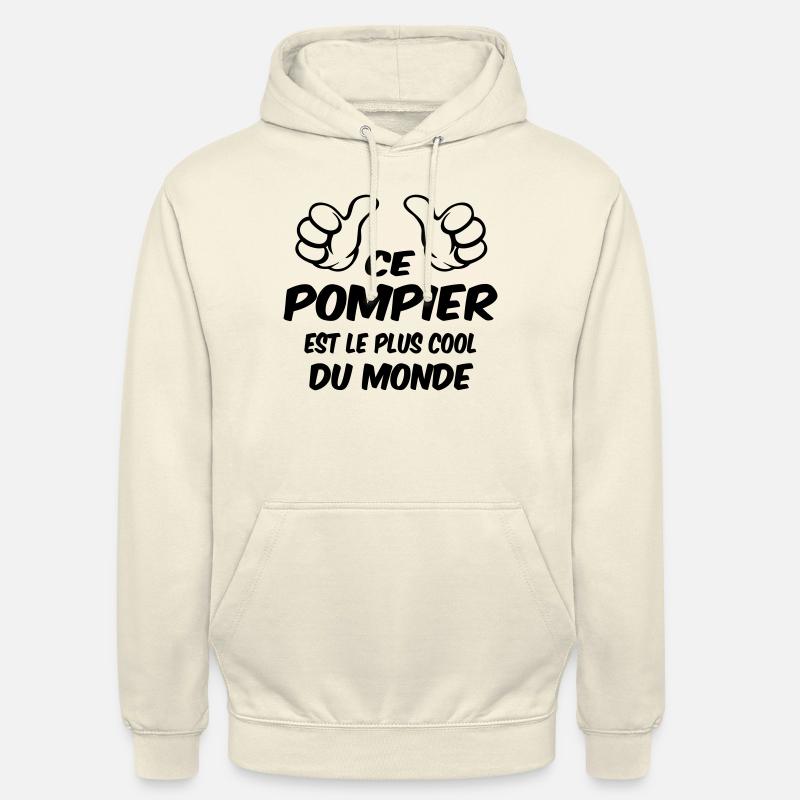 MEILLEUR POMPIER - Sweat-shirt à capuche unisexe - vanille