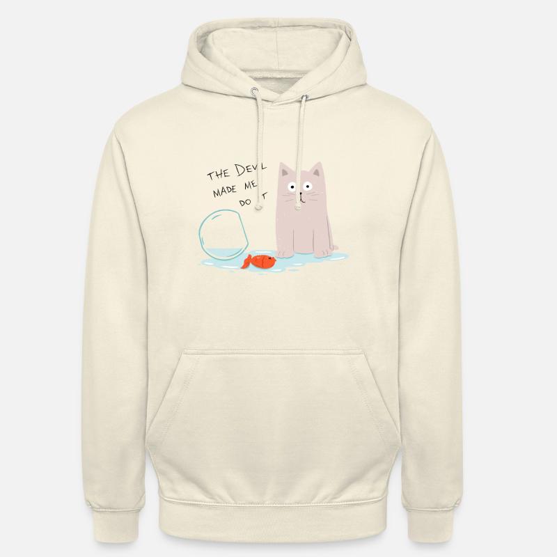 The Devil Made Me Do It - Unisex Hoodie - vanilla