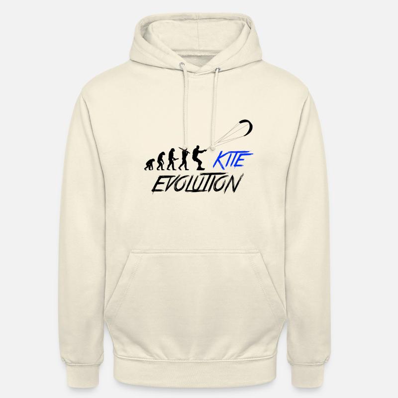 Evolution du cerf-volant - Sweat-shirt à capuche unisexe - vanille