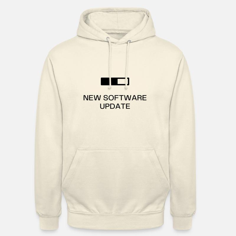 NEW SOFTWARE UPDATE - Sweat-shirt à capuche unisexe - vanille