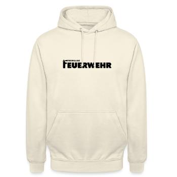 Freiwillige Feuerwehr - Unisex Hoodie - Vanille-Milchshake - Vorne - Alina (178cm) & Michal (187cm)