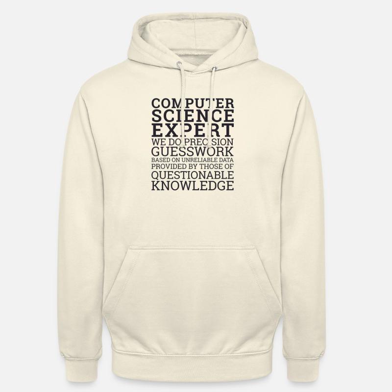 "Computer Science Expert Guesswork | Informatik" - Unisex Hoodie - Vanille-Milchshake