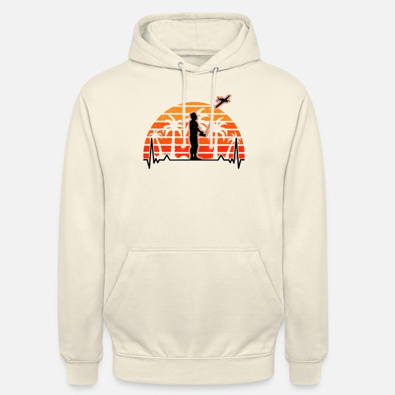 Modèle d’avion Evolution Modèle d’avion Modéliste De modèle - Sweat-shirt à capuche unisexe - vanille