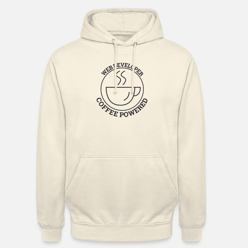"Web Developer Coffee | Web Developer" - Unisex Hoodie - vanilla