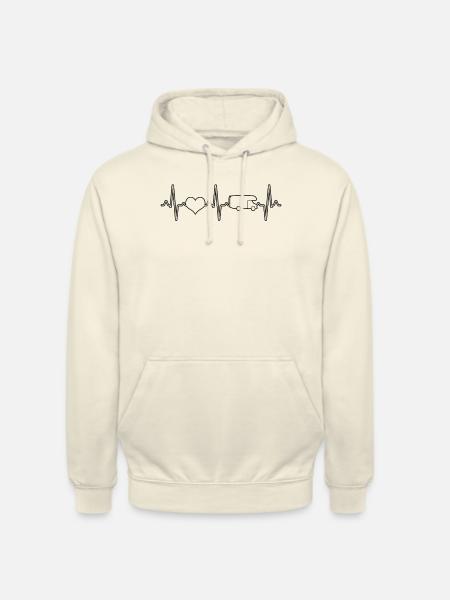 Wohnmobil Campen Herzschlag - Unisex Hoodie - Vanille-Milchshake