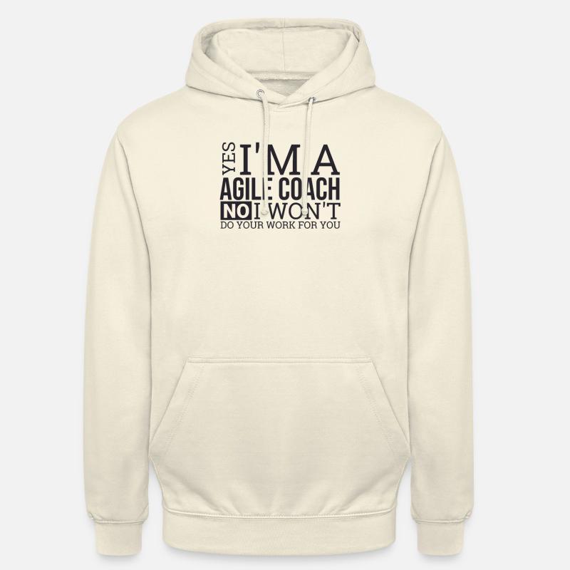 "Agile Coach Work | Agile" - Unisex Hoodie - vanilla