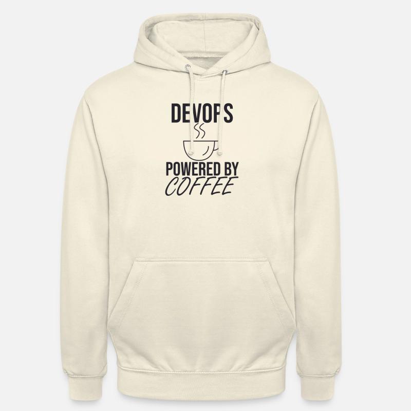 DevOps Coffee | Software Development" - Unisex Hoodie - vanilla