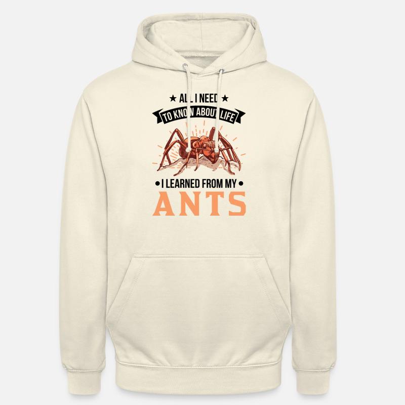 AAnt Fourmi fourmi fourmi - Sweat-shirt à capuche unisexe - vanille
