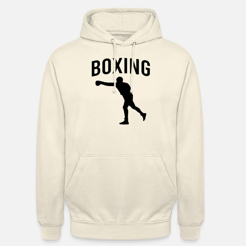 Boxe boxe - Sweat-shirt à capuche unisexe - vanille