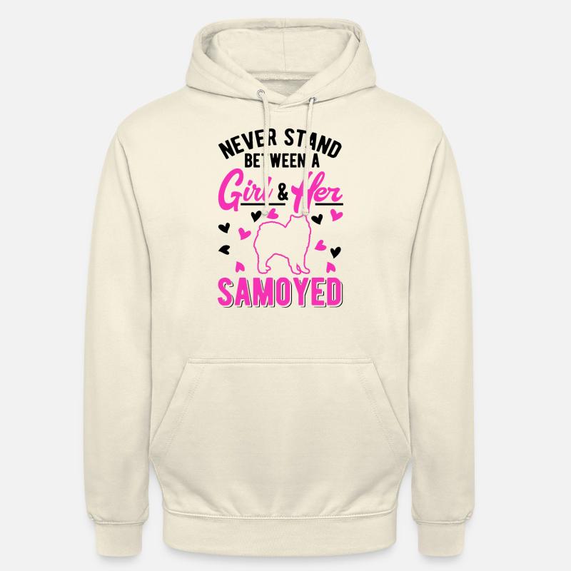Samojede Mädchen Schlittenhund - Unisex Hoodie - Vanille-Milchshake