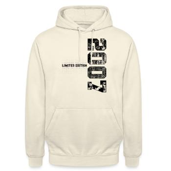Limited Edition 2007 Geburtsjahr 2007 Geburtstag - Unisex Hoodie - Vanille-Milchshake - Vorne - Alina (178cm) & Michal (187cm)