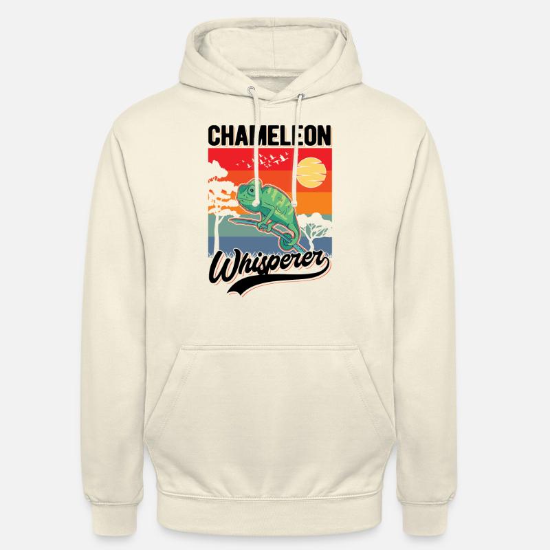 Chamäleon Flüsterer Chameleon Whisperer - Sweat-shirt à capuche unisexe - vanille