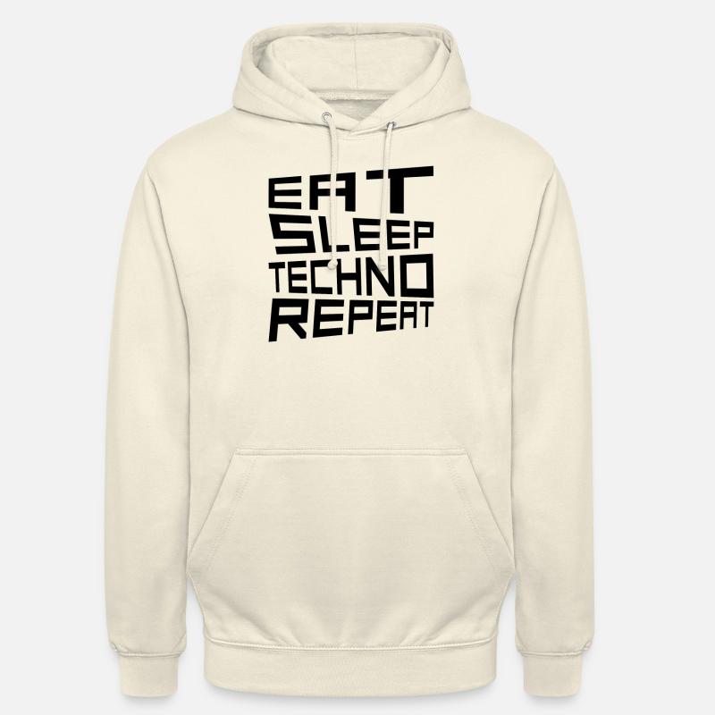 manger du sommeil techno répéter - Sweat-shirt à capuche unisexe - vanille