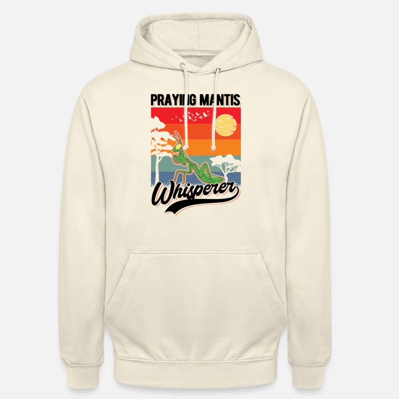 Gottesanbeterin Flüsterer Mantet religieuse Chuchoteur - Sweat-shirt à capuche unisexe - vanille