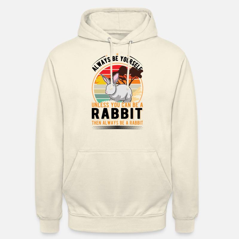 Rabbit Rabbit Rabbit Rabbit - Unisex Hoodie - vanilla