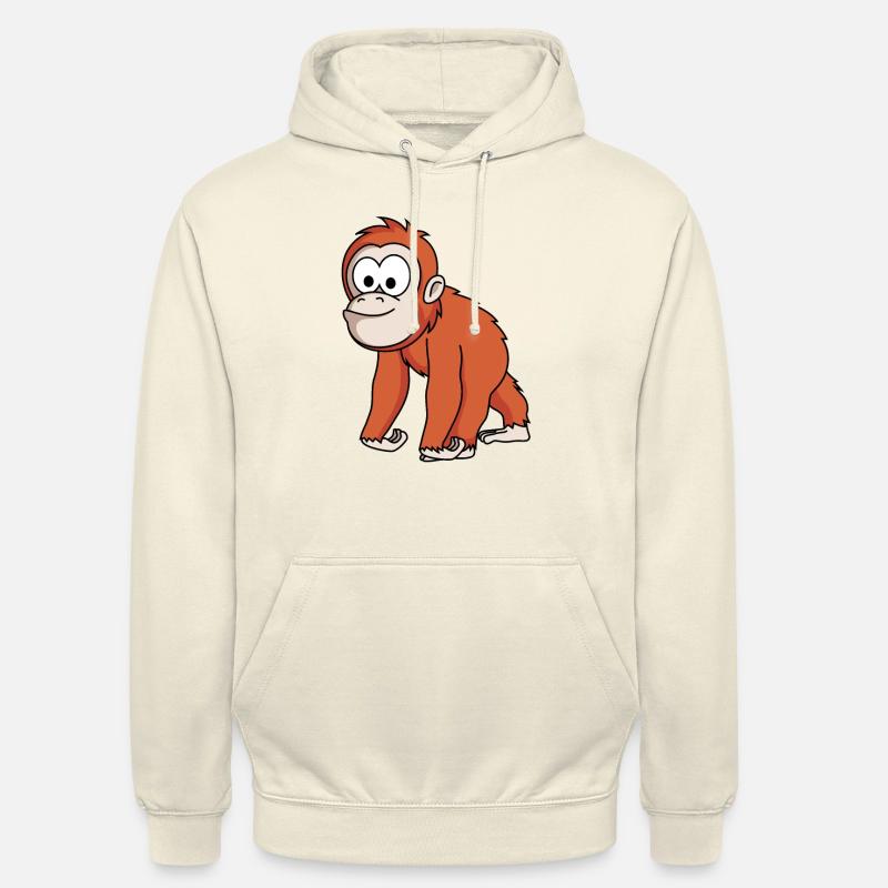 Orangutan affe comic - Unisex Hoodie - Vanille-Milchshake