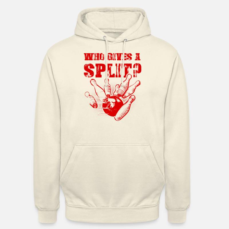 Bowling Split - Sweat-shirt à capuche unisexe - vanille