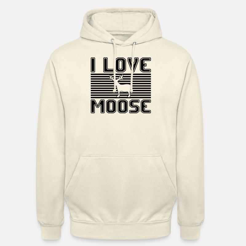 J’adore l’orignal - Sweat-shirt à capuche unisexe - vanille
