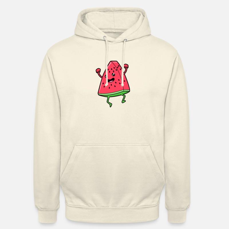 Kawaii Comic Pastèque - Sweat-shirt à capuche unisexe - vanille