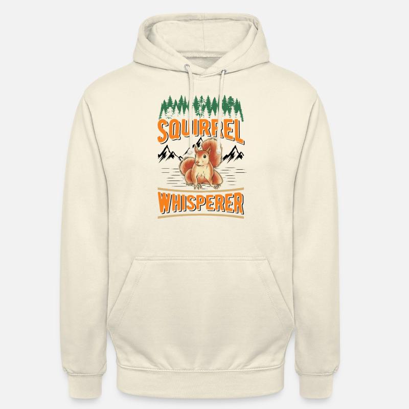 Eichhörnchen Flüsterer Écureuil Chuchoteur - Sweat-shirt à capuche unisexe - vanille