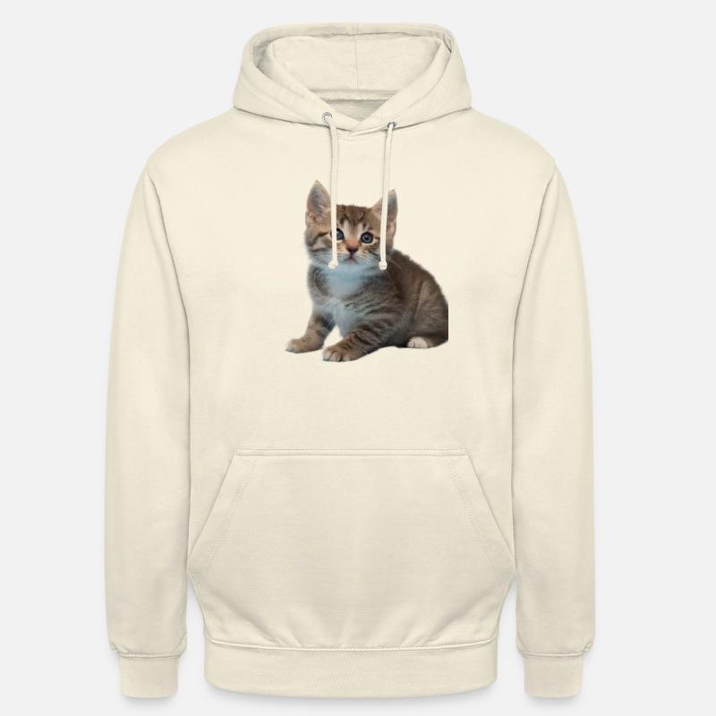 Conception de chat - Sweat-shirt à capuche unisexe - vanille