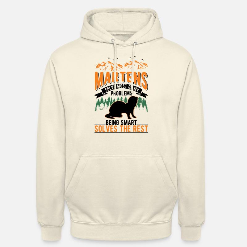 Marder Geschenk Nerz Dachs Baummarder - Unisex Hoodie - Vanille-Milchshake