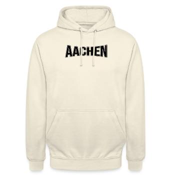 Aix-la-Chapelle - Sweat-shirt à capuche unisexe - vanille - Devant - Alina (178cm) & Michal (187cm)