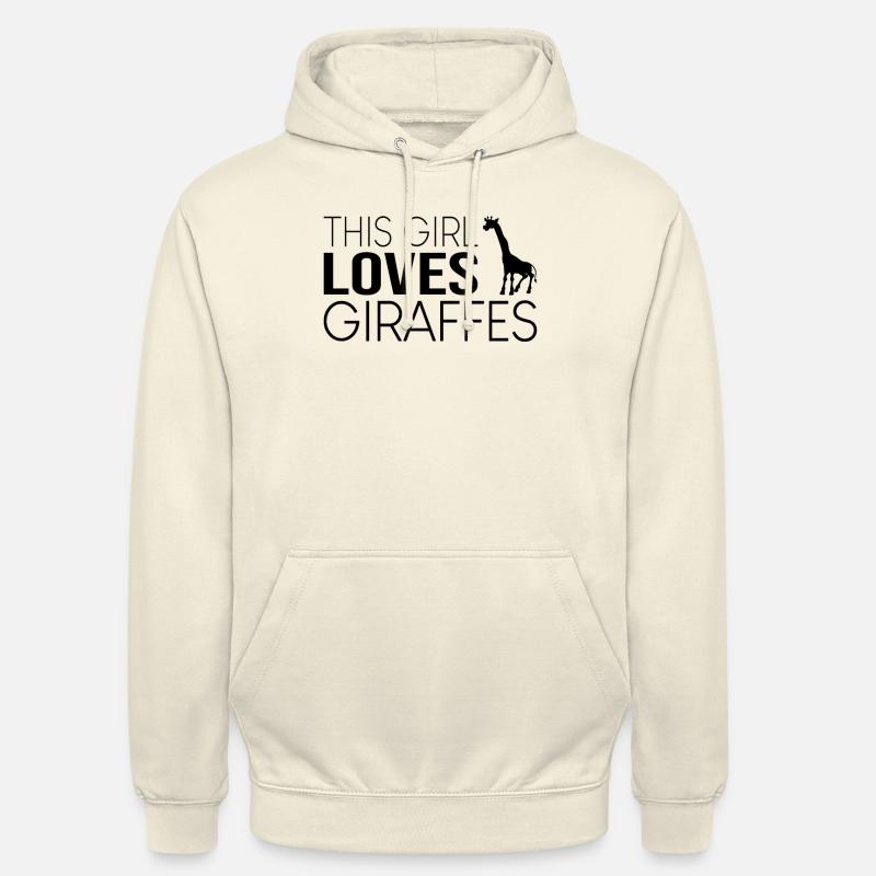 Mädchen Giraffe Spruch - Unisex Hoodie - Vanille-Milchshake