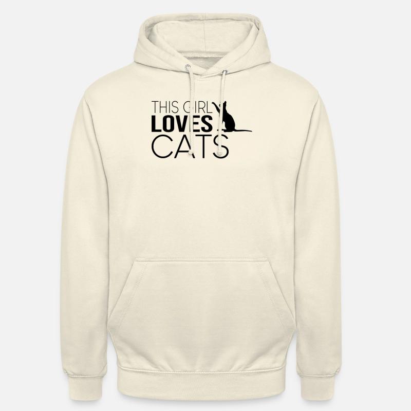 Mädchen Katze Spruch - Unisex Hoodie - Vanille-Milchshake