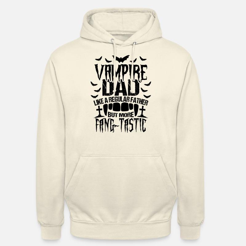 Papa vampire Halloween - Sweat-shirt à capuche unisexe - vanille