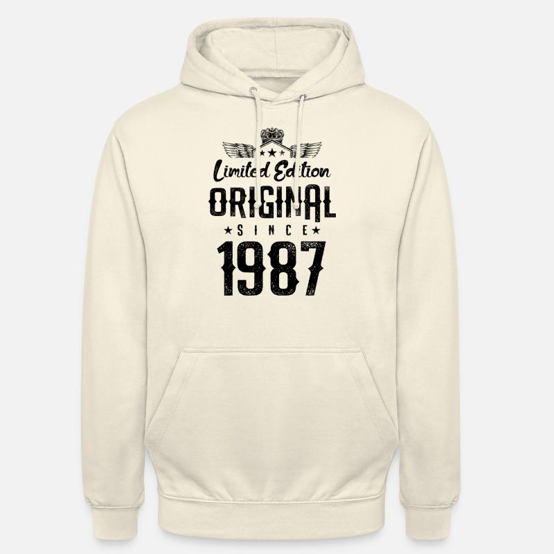 Édition limitée 1987 - Sweat-shirt à capuche unisexe - vanille