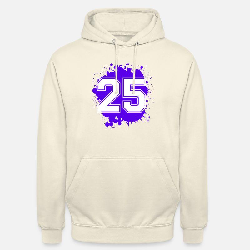 25 Nombre d’objets blob - Sweat-shirt à capuche unisexe - vanille