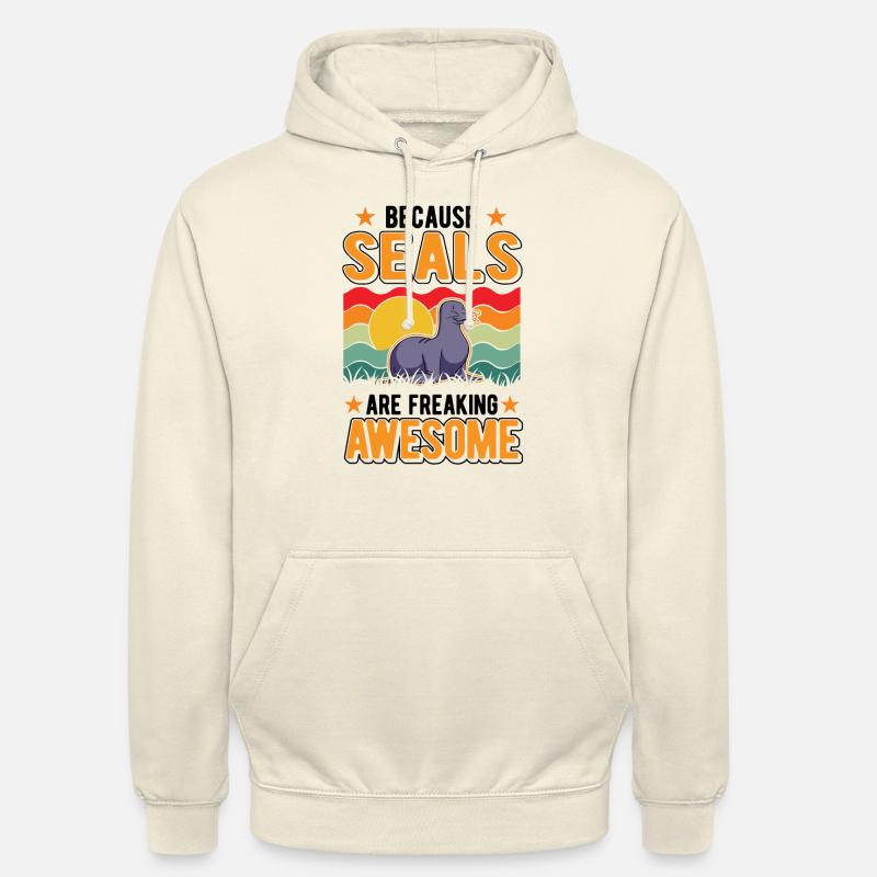 Robbe Geschenk Seelöwe - Unisex Hoodie - Vanille-Milchshake