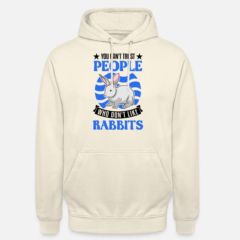 Rabbit Rabbit Rabbit - Unisex Hoodie - vanilla