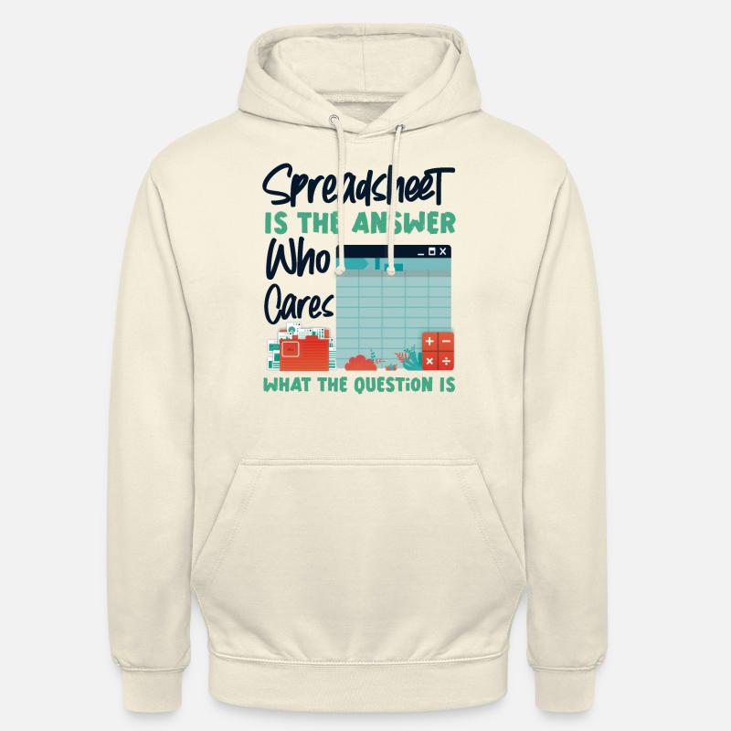 Comptable Comptable Comptable - Sweat-shirt à capuche unisexe - vanille