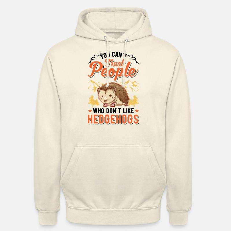 Hérisson Cadeau Stacheligel - Sweat-shirt à capuche unisexe - vanille