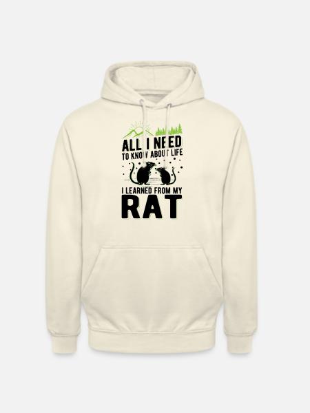 Ratte Hausratte Rattenbesitzer - Unisex Hoodie - Vanille-Milchshake
