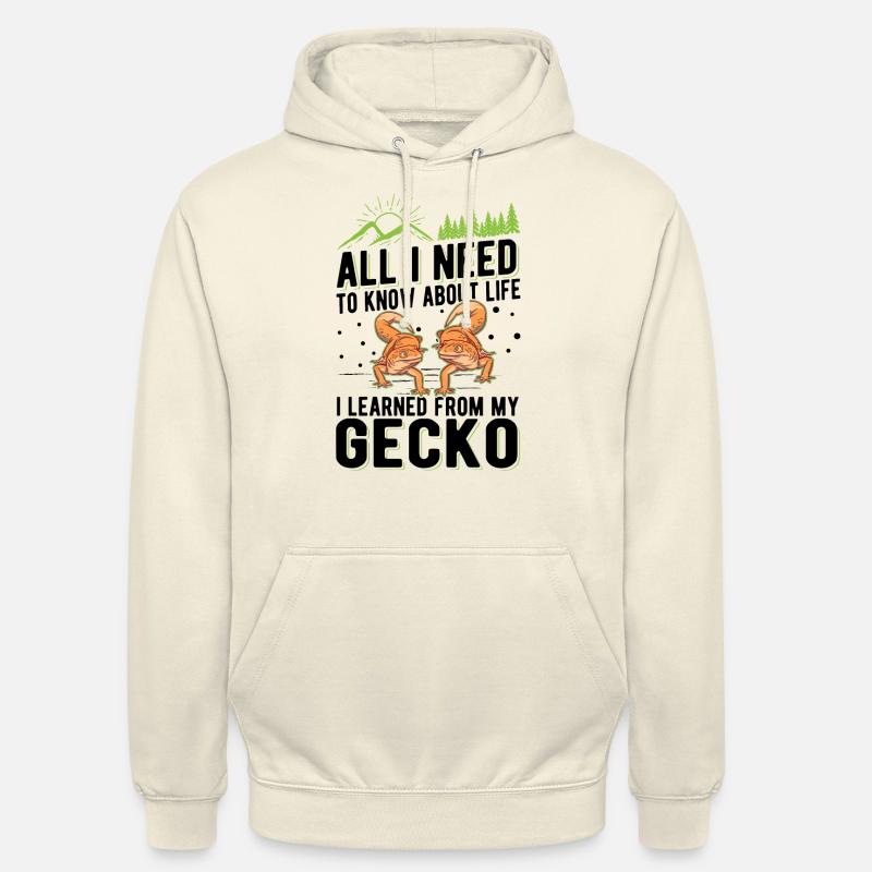 Gecko Cadeau Léopard Gecko - Sweat-shirt à capuche unisexe - vanille
